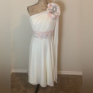 Custom made wedding dress.